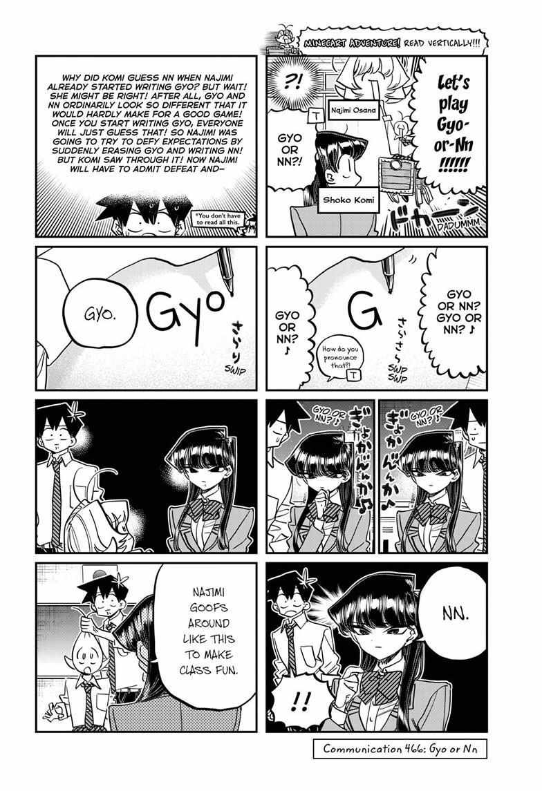 Komi-san wa Komyushou Desu Chapter 466 1